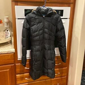 Columbia Black Puffer Coat with Fur Hood